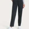 PANTALONE GESSATO DRITTO CON TASCHE IN ECO JACQUARD