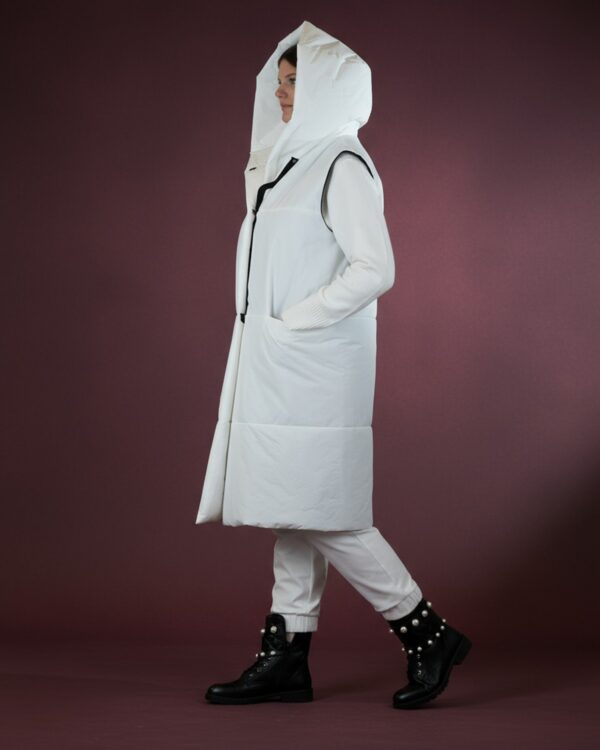 GILET CON CAPPUCCIO (CURVY)
