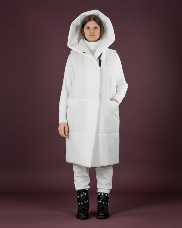 GILET CON CAPPUCCIO (CURVY)