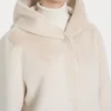 giacca Champignon3 GIACCA CON CAPPUCCIO DOUBLE-FACE IN VEGAN SHEARLING