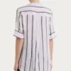 blusa 2 BLUSA A RIGHE SPAZIATE E MANICA CORTA IN ECOSETA