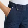 pantalone indigo 3 JEANS CAROTA CON TASCHE E STRASS IN LIGHT DENIM